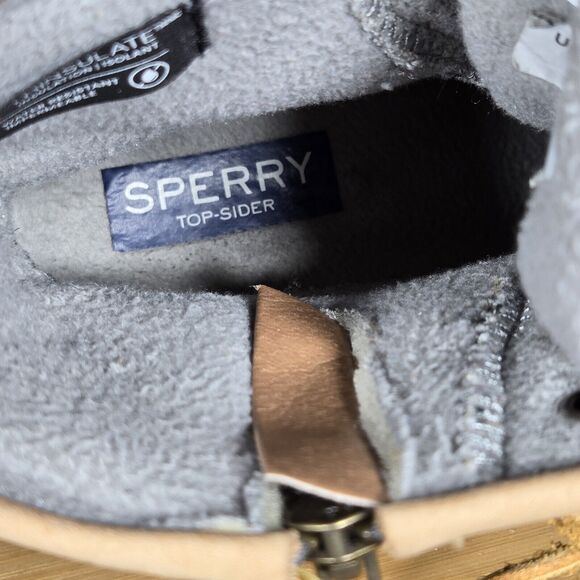Sperry Saltwater Duck Boots | Women’s 6.5 Gray Quilted Thinsulate Waterproof - Picture 9 of 10